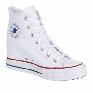 Converse Chuck Taylor All Star High Top White Canvas Sneakers 8.5 NWOB Classic
